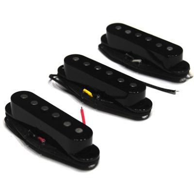 SET MICROS ARTEC STRATOCASTER CERAMIC PLOTS ETAGES NOIR