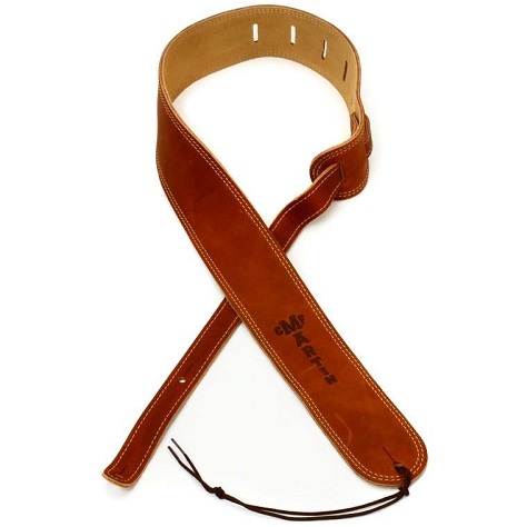 GUITAR STRAP MARTIN SUEDE LEATHER BROWN MARTIN & CO