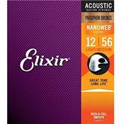 ELIXIR NANOWEB PHOSPHOR BRONZE 12-56