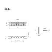 CHEVALET TUNOMATIC NASHVILLE TITANIUM NICKEL GOTOH + PETITS RIVETS Ti103B-N