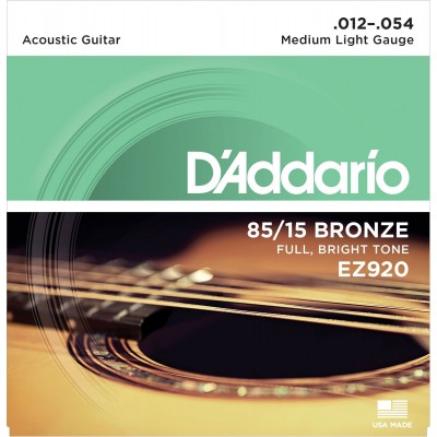 CORDES ACOUSTIQUE 12-54 D'ADDARIO EZ920