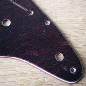 PICKGUARD STRATOCASTER HH 2 POTS TORTOISE DARK