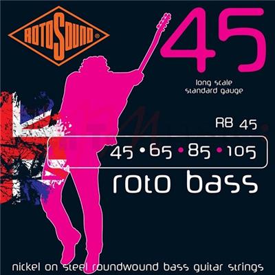 JEU DE CORDES BASSE ROTOSOUND 5 CORDES 45-130 RB45-5