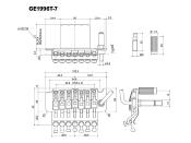 FLOYD ROSE GOTOH NOIR GE1996T-7 (BLOC 36mm) 7 CORDES