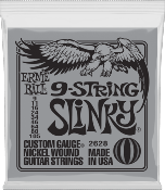 CORDES ELECTRIQUE ERNIE BALL 2628 SLINKY 9 CORDES