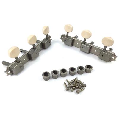 MECANIQUES 3x3 GOTOH TYPE KLUSON SUR PLATEAU NICKEL BOUTONS OLD WHITE RELIC