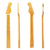 MANCHE STRATOCASTER ALLPARTS LBF FENDER 21 CASES 1 PIECE ERABLE NON VERNIS QUARTERSAWN ROASTED