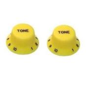 2 BOUTONS STRAT JAUNE CLAIR US TONE