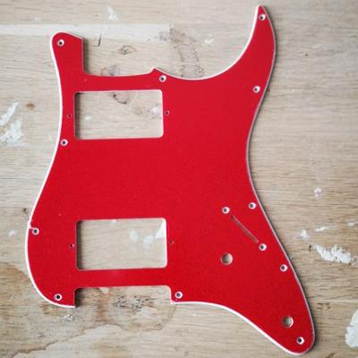 PICKGUARD STRATOCASTER HH 2 POTS RED SPARKLE