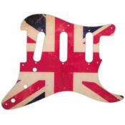 PICKGUARD STRAT SSS STANDARD DRAPEAU BRITANNIQUE RELIC WD MUSIC