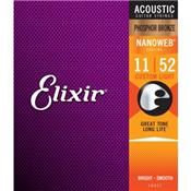 ELIXIR NANOWEB PHOSPHOR BRONZE 11-52