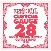 6 CORDES A L'UNITE ERNIE BALL SLINKY GAUGE 28 CORDE FILEE