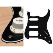 PICKGUARD STRAT SSH NOIR 4 PLIS HUMBUCKER SANS CAPOT