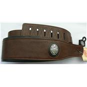 COURROIE GUITARE GAUCHO MOLLETONNEE DARK BROWN