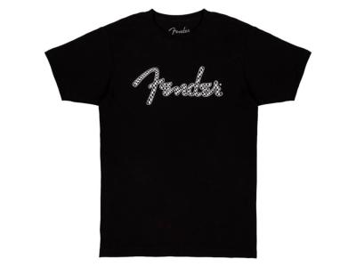 T.SHIRT FENDER WAVY CHECKER NOIR TAILLE S