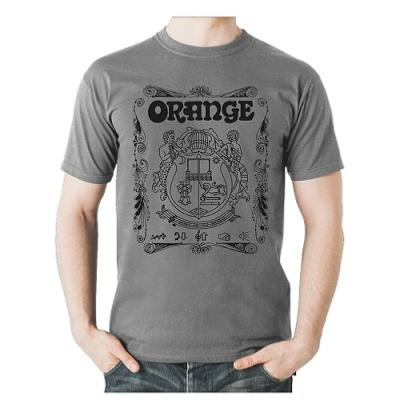  T.SHIRT ORANGE CREST GREY TAILLE M