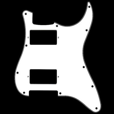 PICKGUARD STRAT HH BLANC SANS PERCAGE CONTROLE