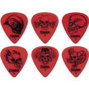 LOT DE 12 MEDIATORS CLAYTON DEMONIC SKULLS THIN