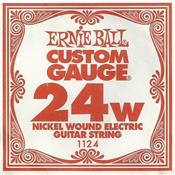 6 CORDES A L'UNITE ERNIE BALL SLINKY GAUGE 24 CORDE FILEE