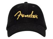 CASQUETTE FENDER VELOURS COTELE SPAGHETTI LOGO JAUNE