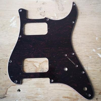 PICKGUARD STRATOCASTER HH 2 POTS TORTOISE DARK