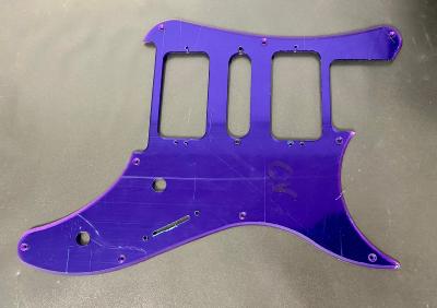 PICKGUARD VIGIER EXCALIBUR CUSTOM HSH PURPLE MIRROR AVANT 2005