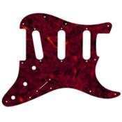 PICKGUARD SSS STANDARD RED TORTOISE STRAT VOODOO WD MUSIC