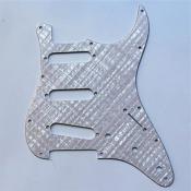 PICKGUARD STRAT SSS VINTAGE '62 PEARL WEBBING BOSTON