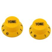 2 BOUTONS STRAT JAUNES US TONE ALLPARTS